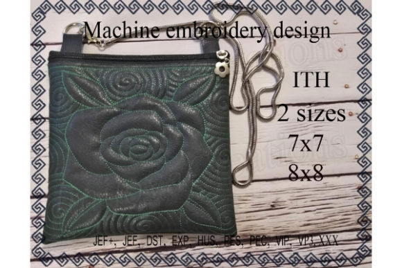 Cosmetic Bag in the Hoop - Rose