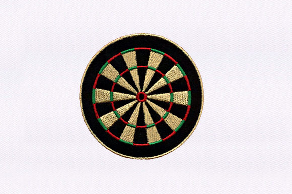 Dartboard Design: A Playful, Punchy Embroidery Asset