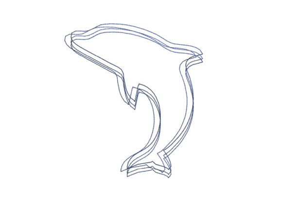 Dolphin Scribble Stitch