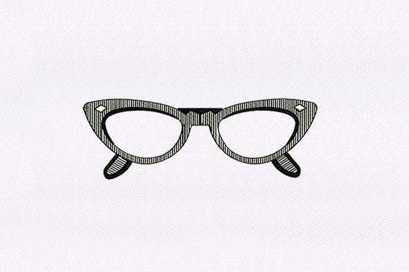 Monotone Glasses: A Retro Holiday Embroidery Staple