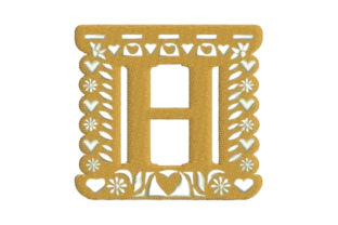 Papel Picado Alphabet H