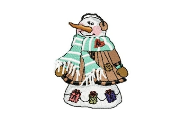 Snowman Zeke: A Charming Winter Embroidery Design for Personalized Gifts