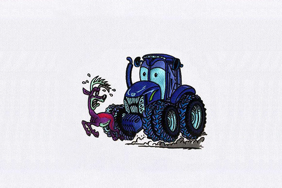 Tractor and Deer